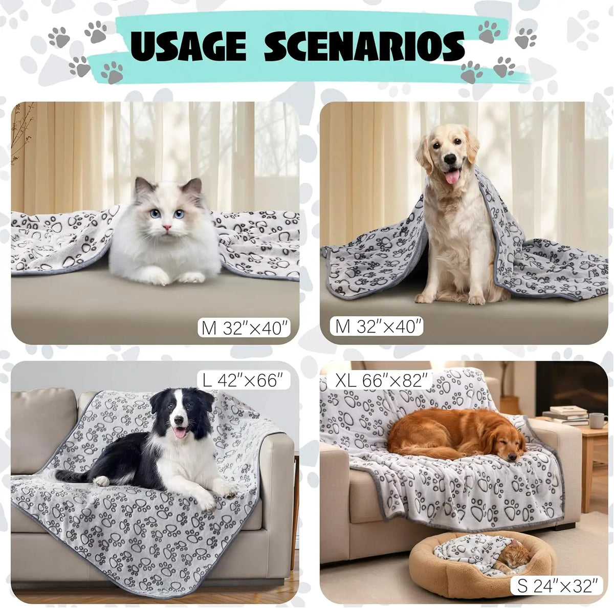 CozyPaws Pet Comfort Blanket
